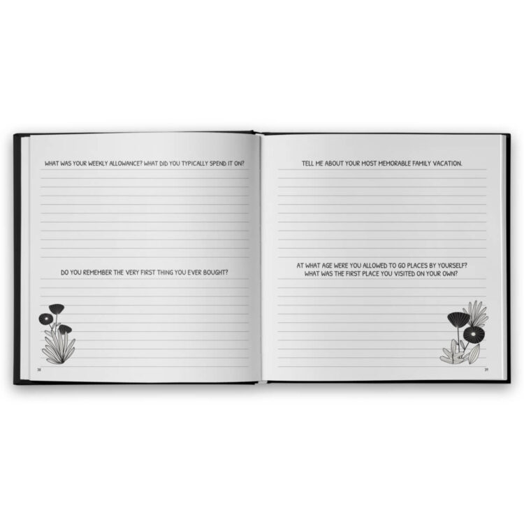 In my mothers words story memory journal allowance page-F