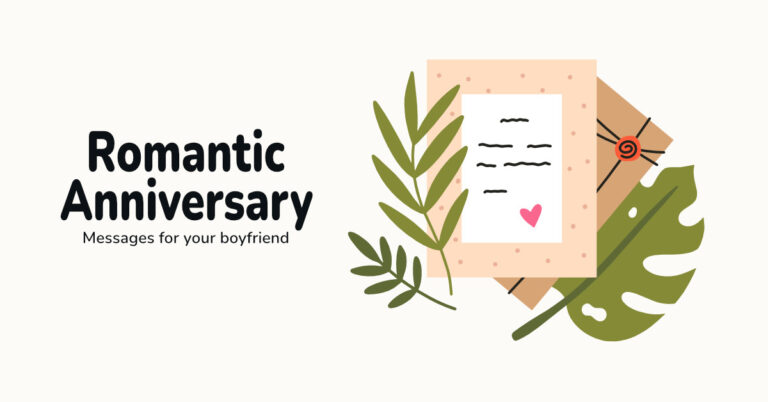 envelope with written anniversary message on plain background